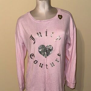 Juicy Couture Pink Top with Silver Heart